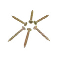 Low Price C1008 (Carbon Steel)/35k Countersunk Head Chipboard Screw Yellow Zinc Plated